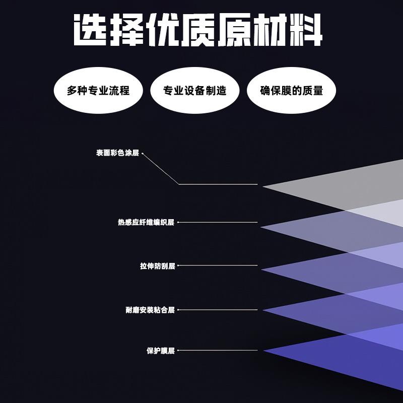 汽车TPU改色膜流光黑魅红汽车漆面保护膜车身膜改色膜全车膜P