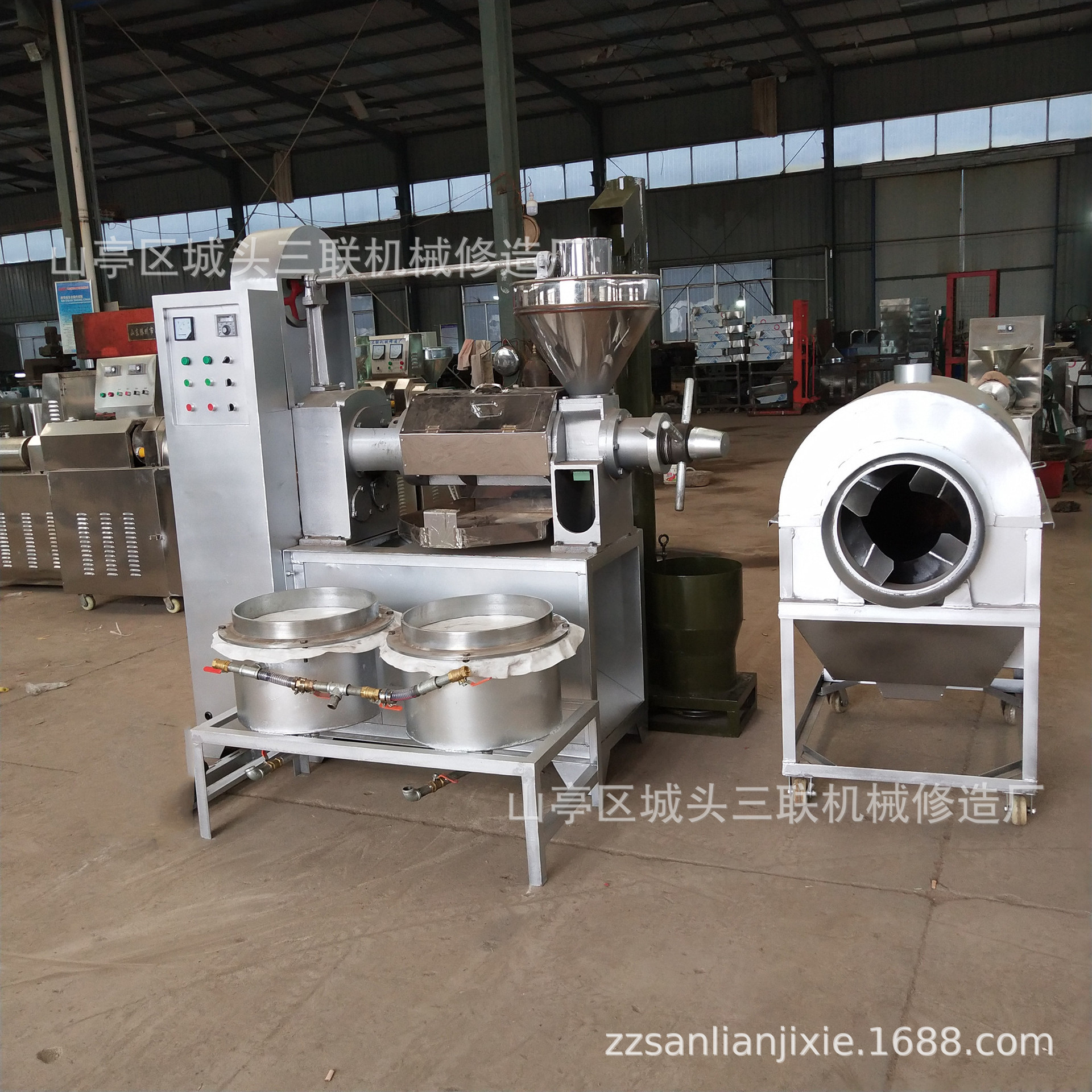 全自动小型螺旋榨油机冷热两用免炒料榨油机香油螺旋榨油机