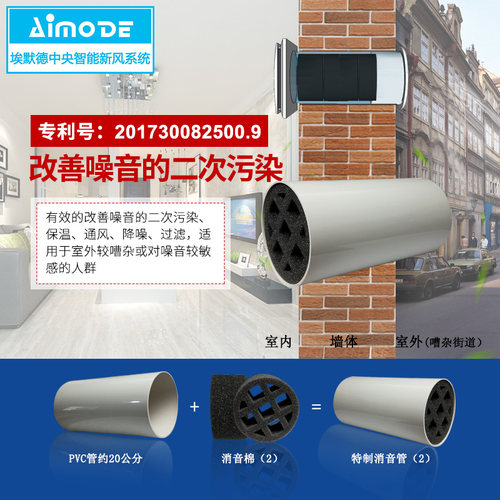 30系统音响二中国风机新风音箱三米器001管道四软管室内新风系统