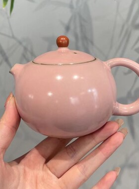 惊蛰 云隐造物 原矿汝窑茶壶中式粉汝西施壶功夫茶具泡茶具礼盒装