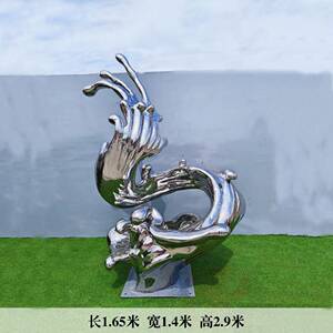 大型不锈钢浪花雕塑广场公园绿地装饰品公司水池水景景观雕塑摆件