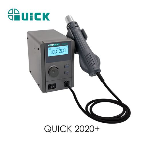 QUICK快克2020+无铅热风拆焊台2020D+高清数显控温热风枪