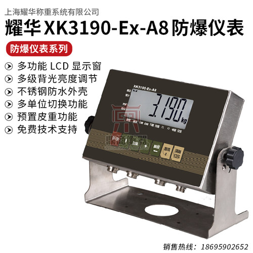 XK3190-Ex-A8本安型防爆秤防爆台秤电子秤防爆称重系统台秤地磅