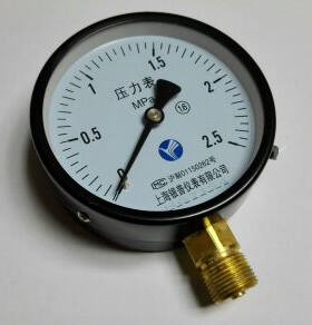 上海银普仪表有限公司 100mm 压力表 Y-100 0- 60mpa m20x1.5