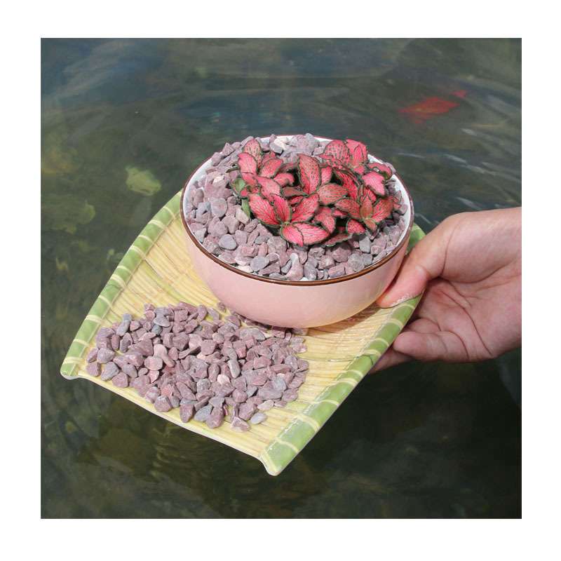 天然3-5mm黄色鱼眼石|珍珠沙鹅卵石三用装水族造景/园林铺路/家居