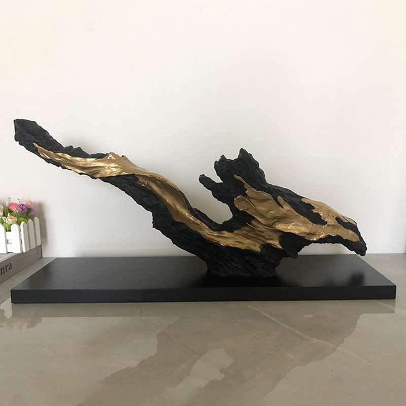 树脂工艺品仿真树头树技软装家居书房办公室饰品盆景现代简约立体