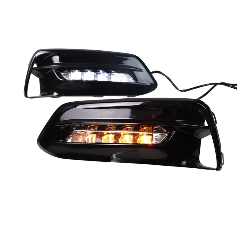适用于HD 十代雅阁三色汽车LED日行灯+雾灯带框 20V18 2019年