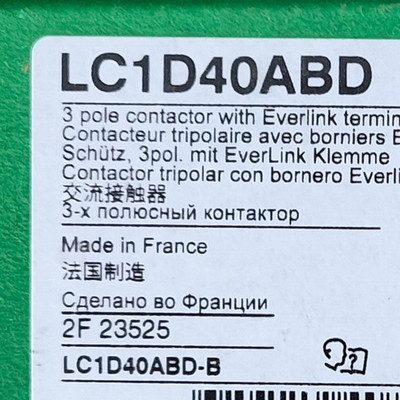 LC1D40ABD40A24VDC接触器