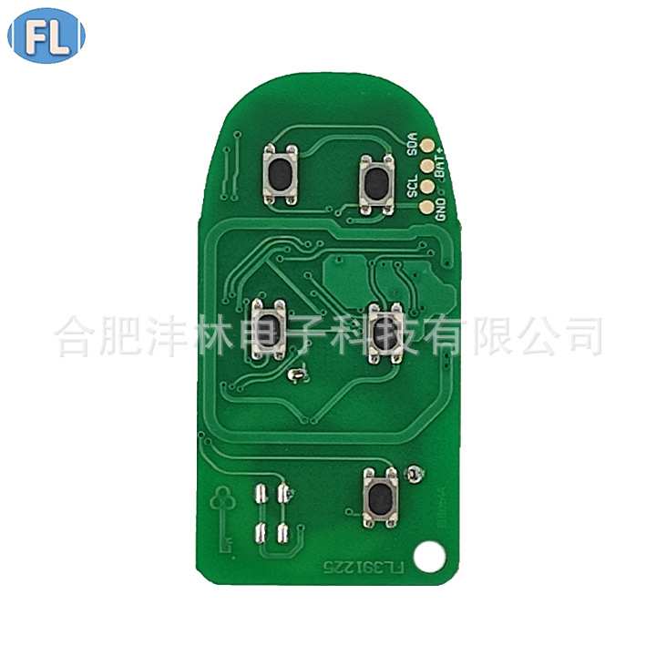 适用于吉普自由光 智能卡板子 2+1 键 433 4A芯片