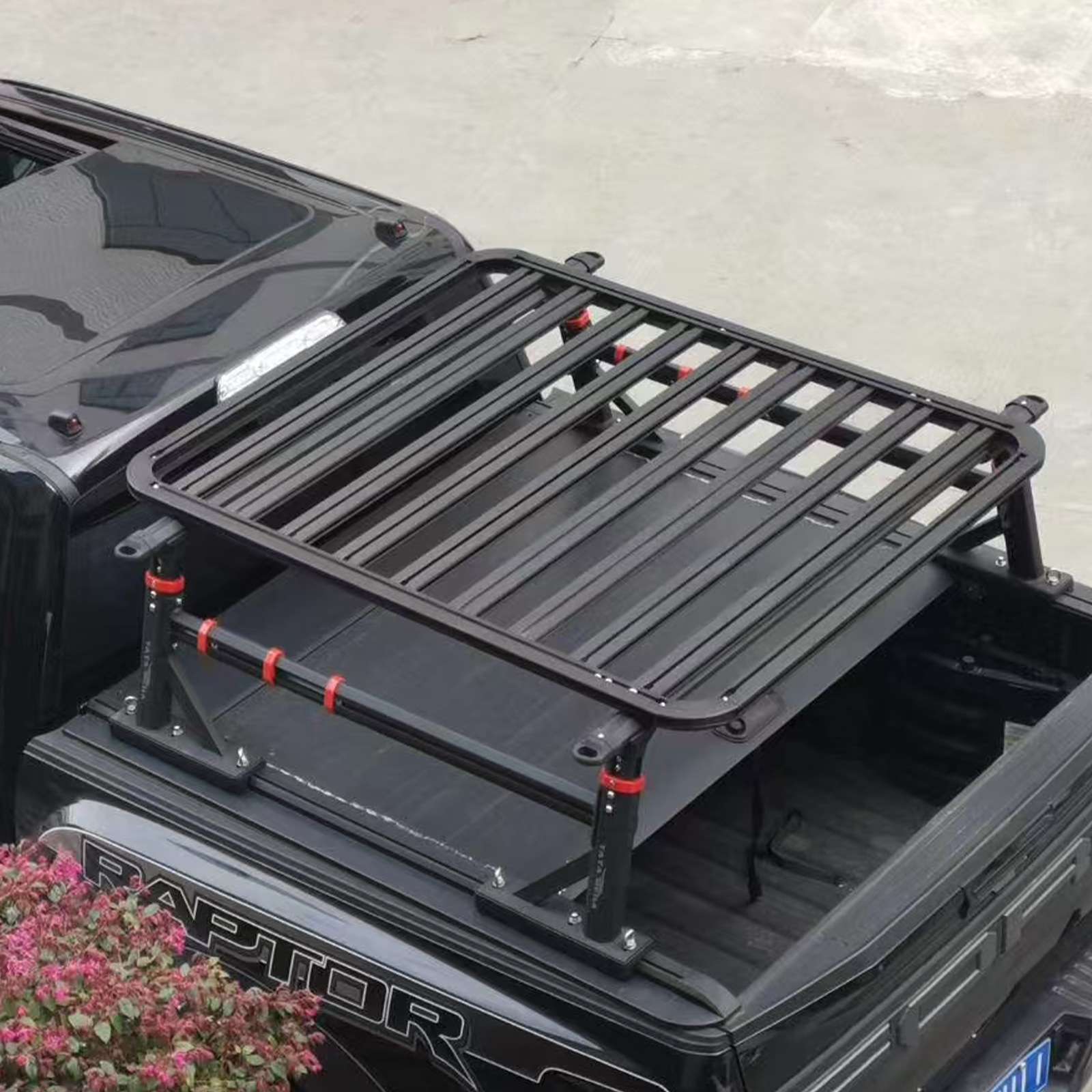 皮卡后箱高款承重架行李架龙门架载重横杆车顶平台改装皮卡车