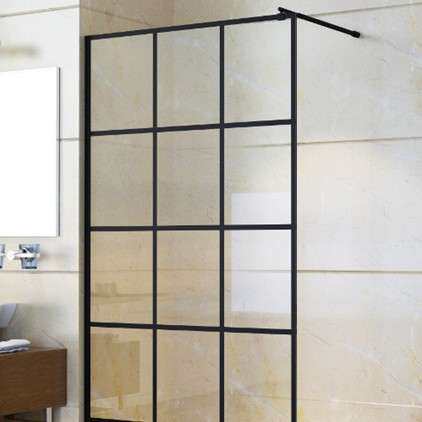2浴室步入式隔断CE认证钢化玻璃屏风walk in ducha con panel