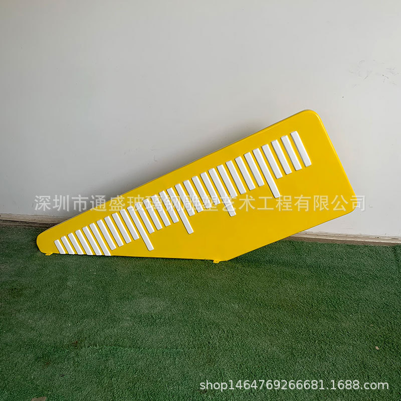 玻璃钢直尺子文具工具模型道具雕塑校园景观玻璃纤维书本卷尺摆件
