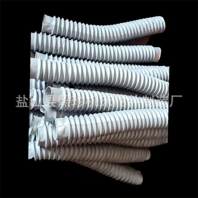 供应 伸缩性强油缸防护罩 不锈钢法兰圆形无噪音优质丝杠防护罩