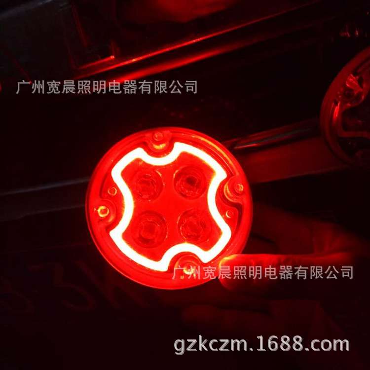 12W LED工作灯小太阳天使眼爆闪灯前杠中网雾灯适用牧马人A柱射灯