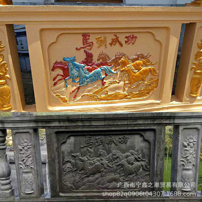 厂家 欧式别墅罗马柱护栏模具水泥阳台现浇栏杆栏板塑料模型