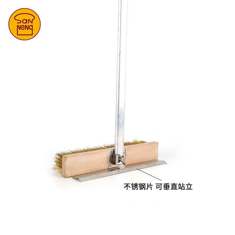 三能烤炉专用铜刷烤箱清洁刷烘焙披萨烤炉刷子清扫工具长柄刷