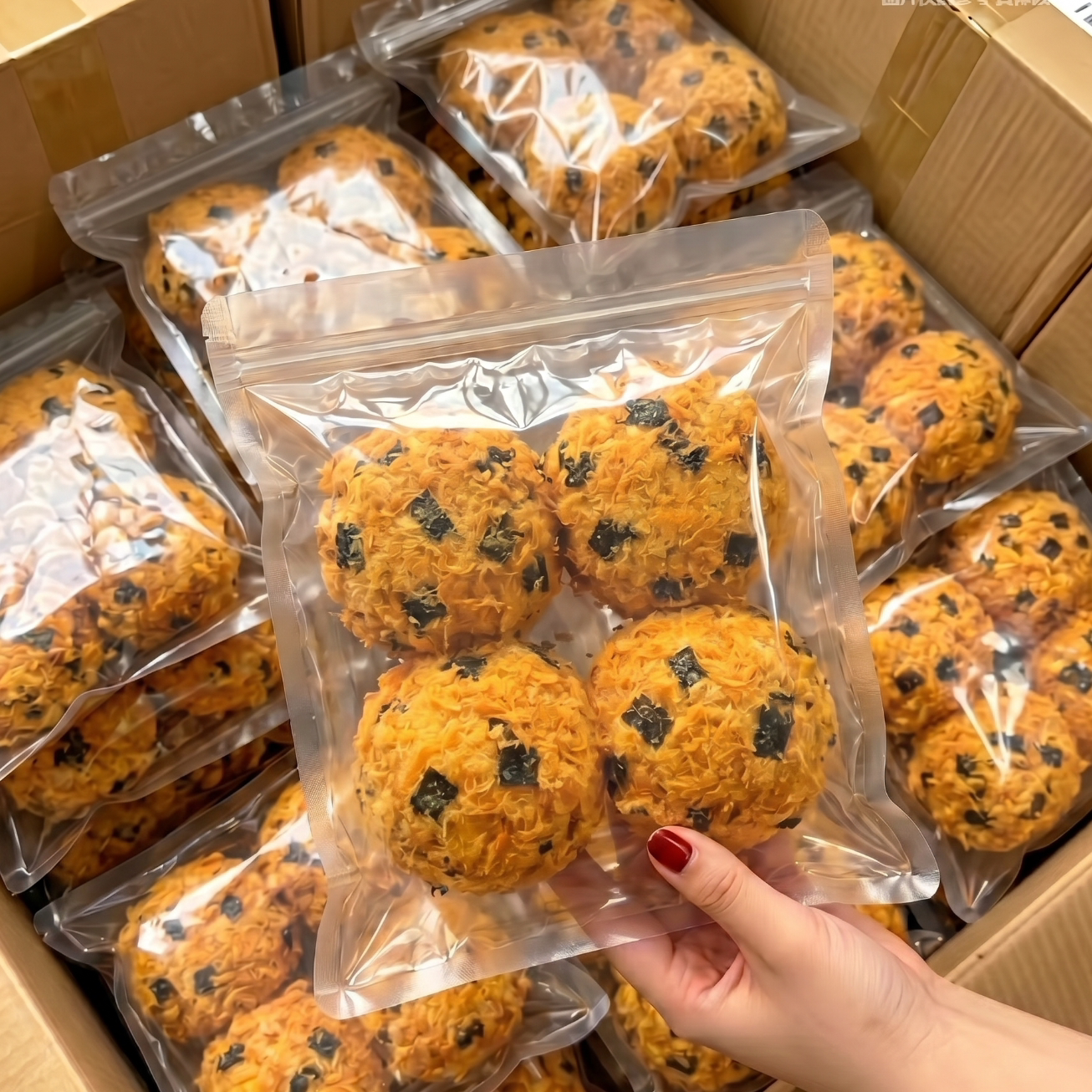 【整箱24枚】爆浆肉松面包小贝蛋糕海苔休闲夹心糕点早餐食品批发