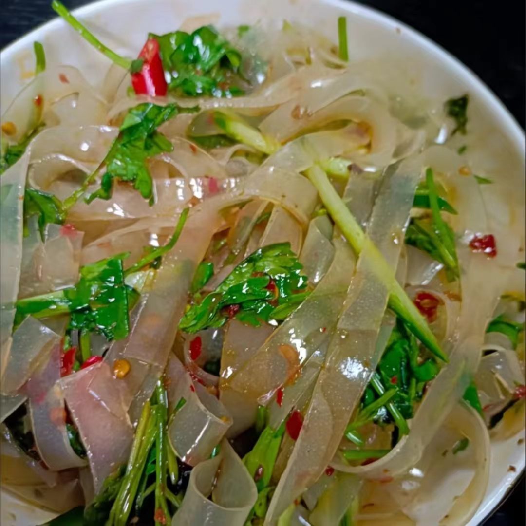 水晶脆粉皮干货河南特产凉皮夏天摆地摊饭店凉拌菜商用干货粉皮