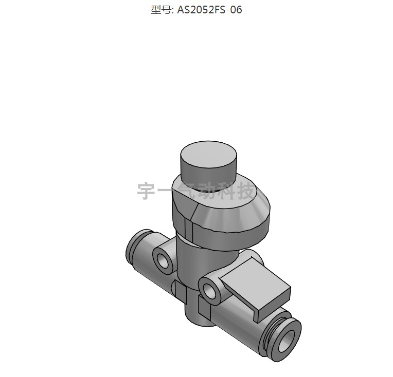 SMC 原装正品AS2052FS-06系列 带刻度的速度控制阀 直通型