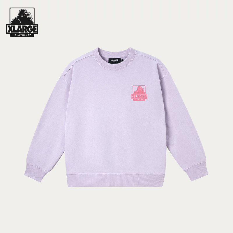 XLARGE中大童圆领印花休闲卫衣图片