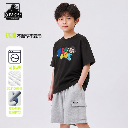 XLARGE中大童纯棉亲肤短袖T恤