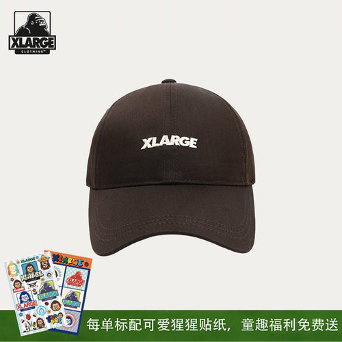 XLARGE儿童弯檐刺绣棒球鸭舌帽
