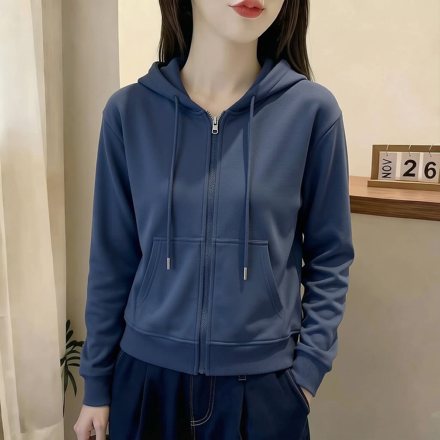 开衫连帽卫衣女装2026新款今年流行爆款棒球服上衣风衣外搭短外套