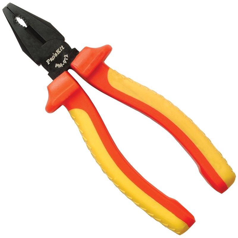 宝工PM-912 7寸耐高压绝缘电工钳老虎钳钢丝钳1000V1KV