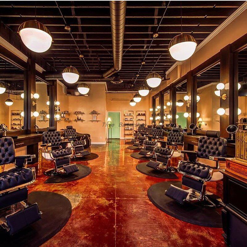 理发店barbershop抗疲劳地垫脚垫加厚超软油头美发椅专用垫子