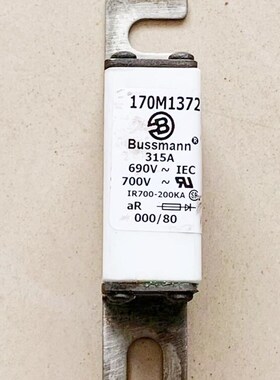 170M1372 BUSSMANN 315A 690V-700V保险丝快熔断器拆机3NE8731-1