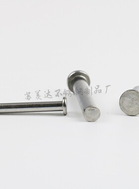 304不锈钢实心平头铆钉GB109实心平头铆钉敲击式平帽柳丁m12m16