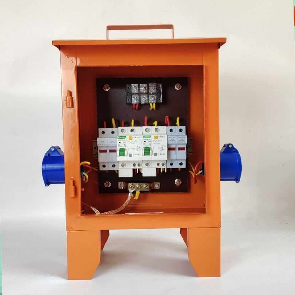 施工工业插头电箱配电箱二级小220V手提电箱电箱工地电箱临时工地