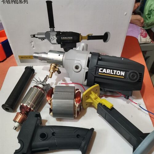 卡顿CT6110水钻原装原厂转子定子水嘴开关后托齿轮手把输出轴