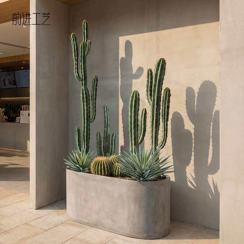 厂家 仿真仙人柱人造绿植沙生植物龙神木假仙人掌盆栽cactus