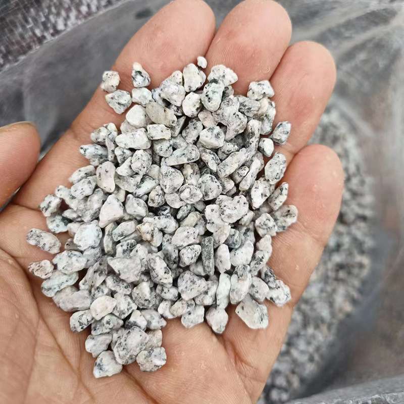 黑白点石子芝麻灰水磨黑白花石子芝麻白枯山水造景白麻石子鹅卵石