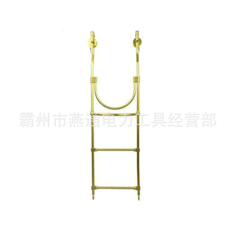 ZF011107自锁型绝缘软梯头带滑轮绝缘子软梯铝合金挂式软梯头