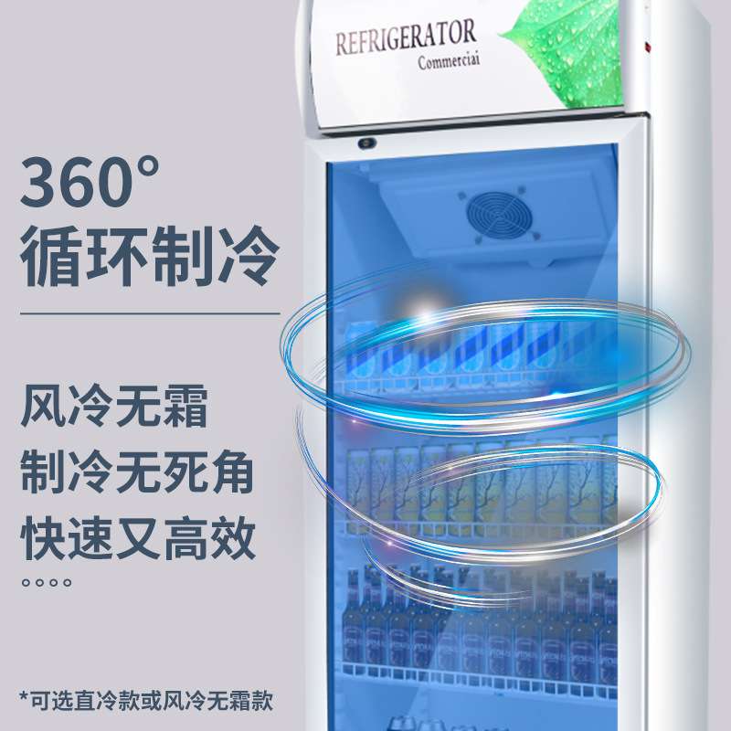冷藏展示柜商用饮料柜超市单门双开门保鲜柜立式三门啤酒