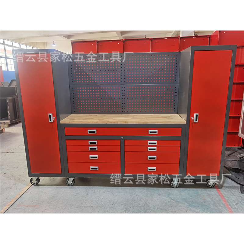 厂家直销车库移动工具柜汽修重型工作台多功能工作站维修工具车