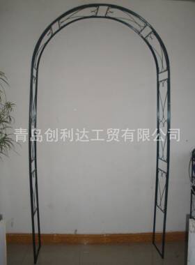 铁艺拱形花架爬藤架户外庭院铁线莲花园拱门架子椅子阳台门拱座椅