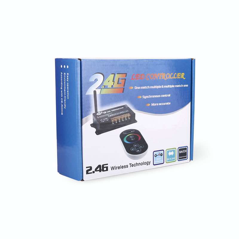 RF2012.4G触摸遥控RGB七彩控制器LED灯带灯条大功率调光智能调光