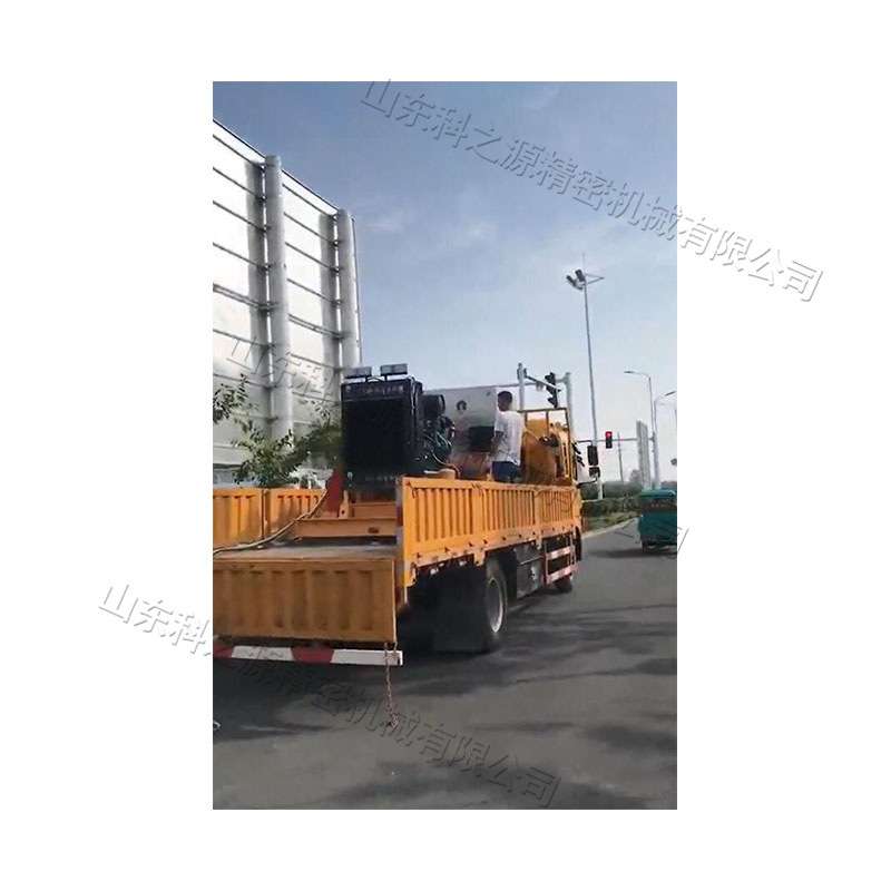 标线表面污垢清洗设备 柴油驱动高压除线机 标牌表面反光膜清理机