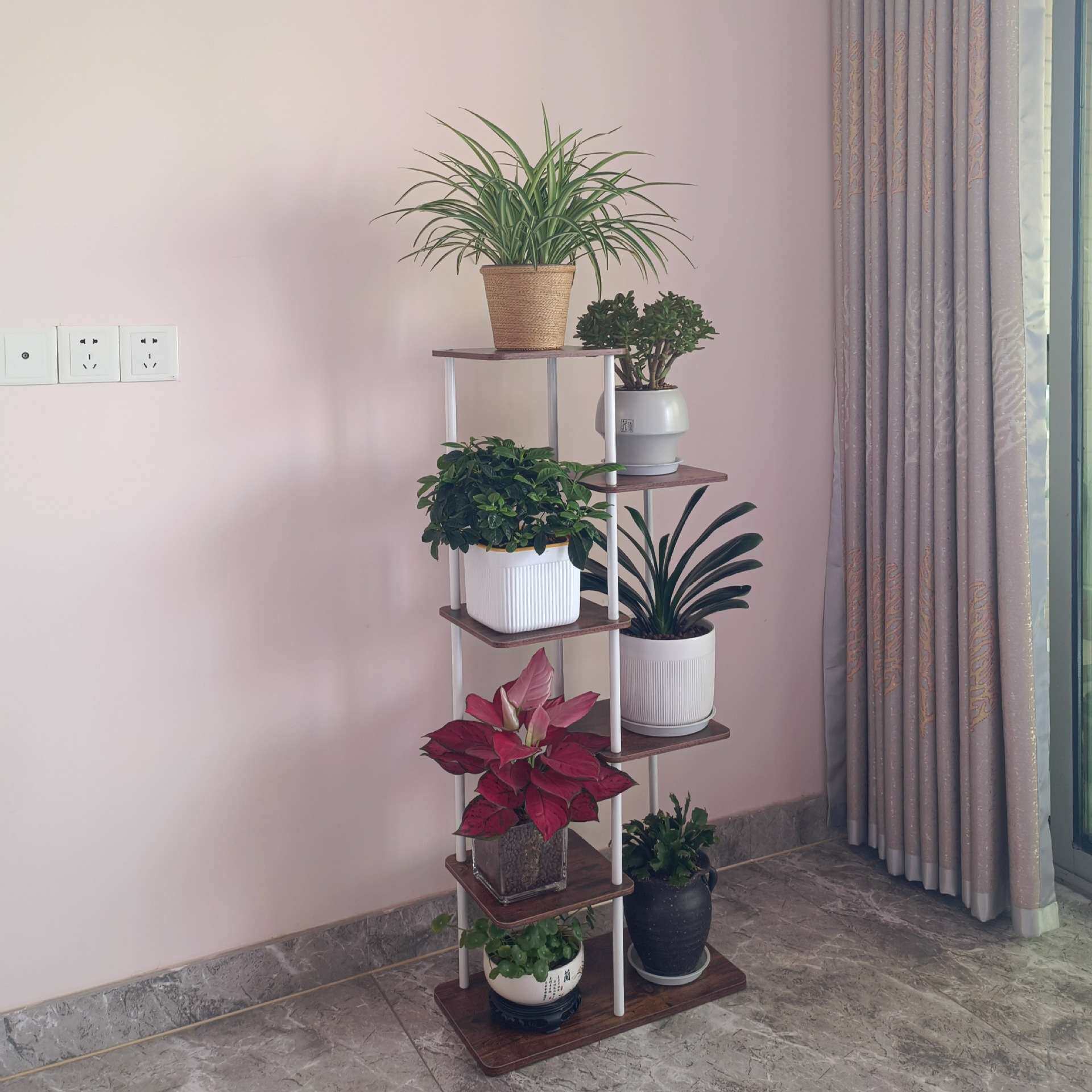 厂家直销室内花架植物架客厅落地式鲜花绿植盆栽置放架多功能置物