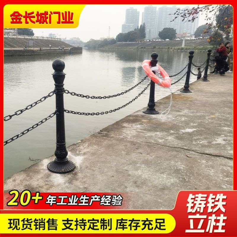 铸铁罗马立柱铁艺柱子车挡装饰立柱止车柱铸铁景观柱可加反光带