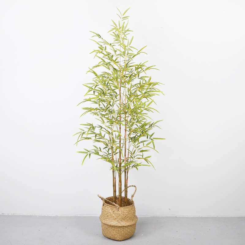 新中式仿真绿植竹子盆栽 大型落地造景植物盆景室内 仿真竹子假树