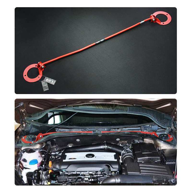 引擎室平衡杆 前顶吧 支撑稳定杆 汽车改装转弯防倾拉杆Strut Bar
