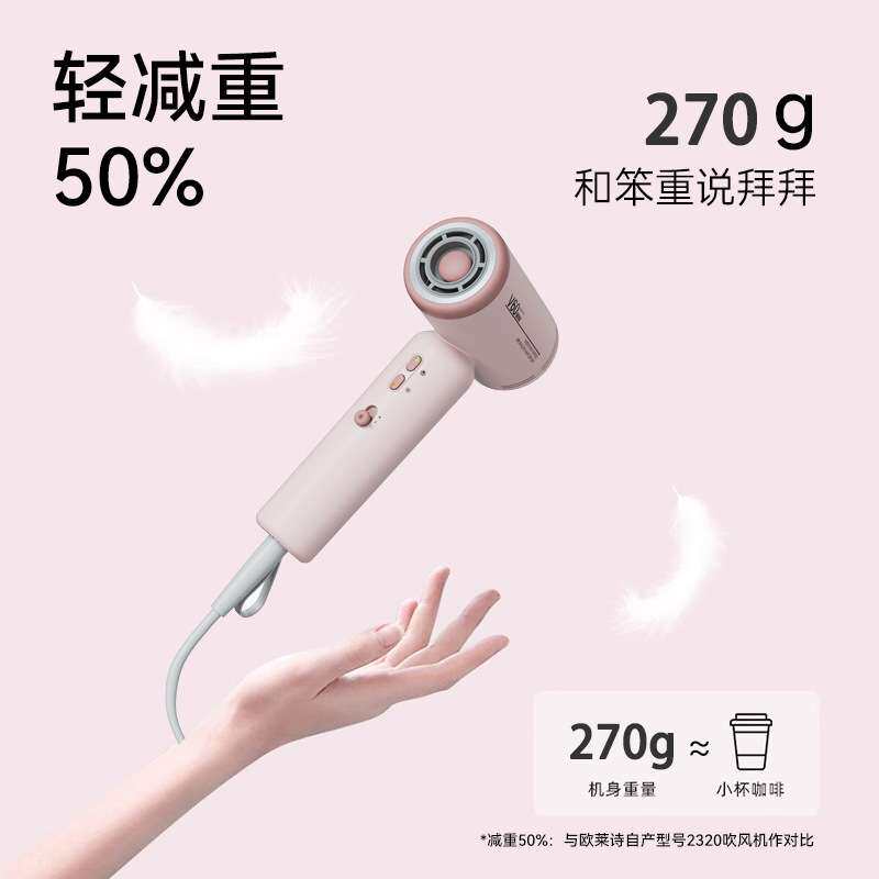 2026年新款高速吹风机迷你负离子不伤发旅行易携带吹风机一件代发