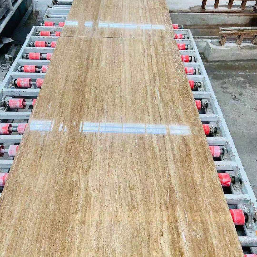 黄洞石大理石石材 洞石墙面桌面台面 小户型茶几电视柜