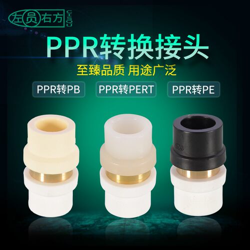 转换接头PPR转PE变换PERT转变PB20/25/32管件4/6分1寸水管配件
