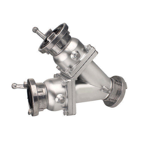 东消FII65/652二分水器消防二分水器内扣式一进二出消火栓接头