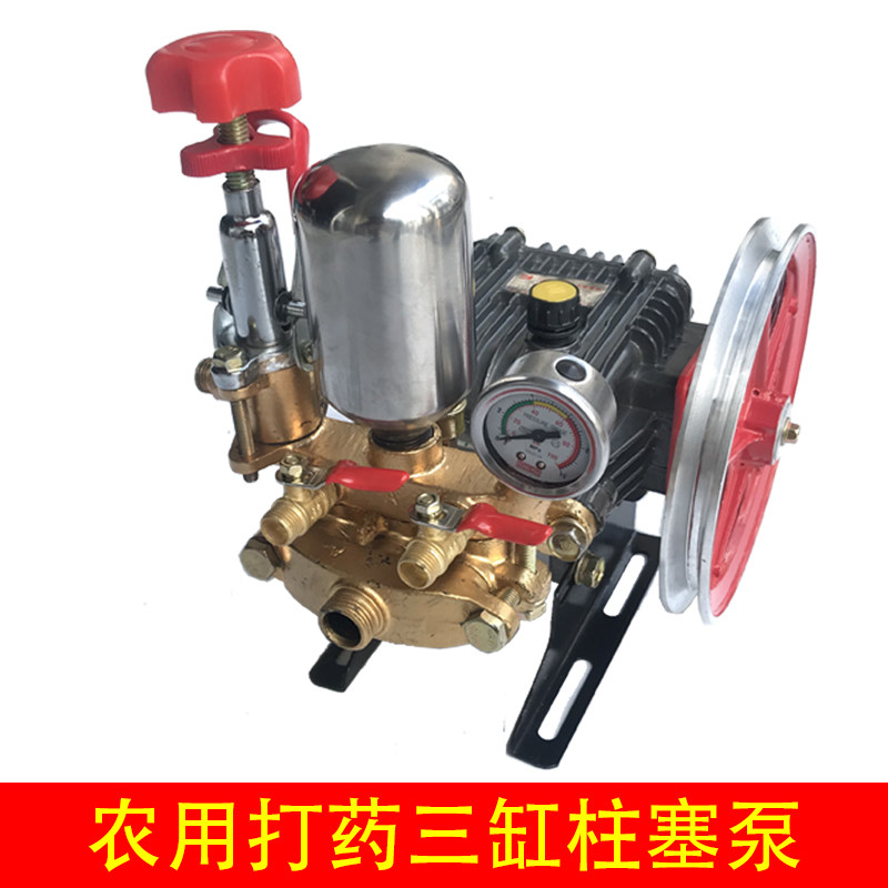 21型三缸柱塞泵 农用打药机园林果树高压喷雾器动力水泵头